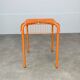Vintage Ikea Vasteron stool, orange steel wire, 1990s