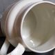 Covered pitcher in porcelain fire of Grigny XIXth stamped P.Precious