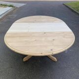 Interior's extendable solid wood round table tripod 160cm