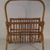 Magazine holder in rattan