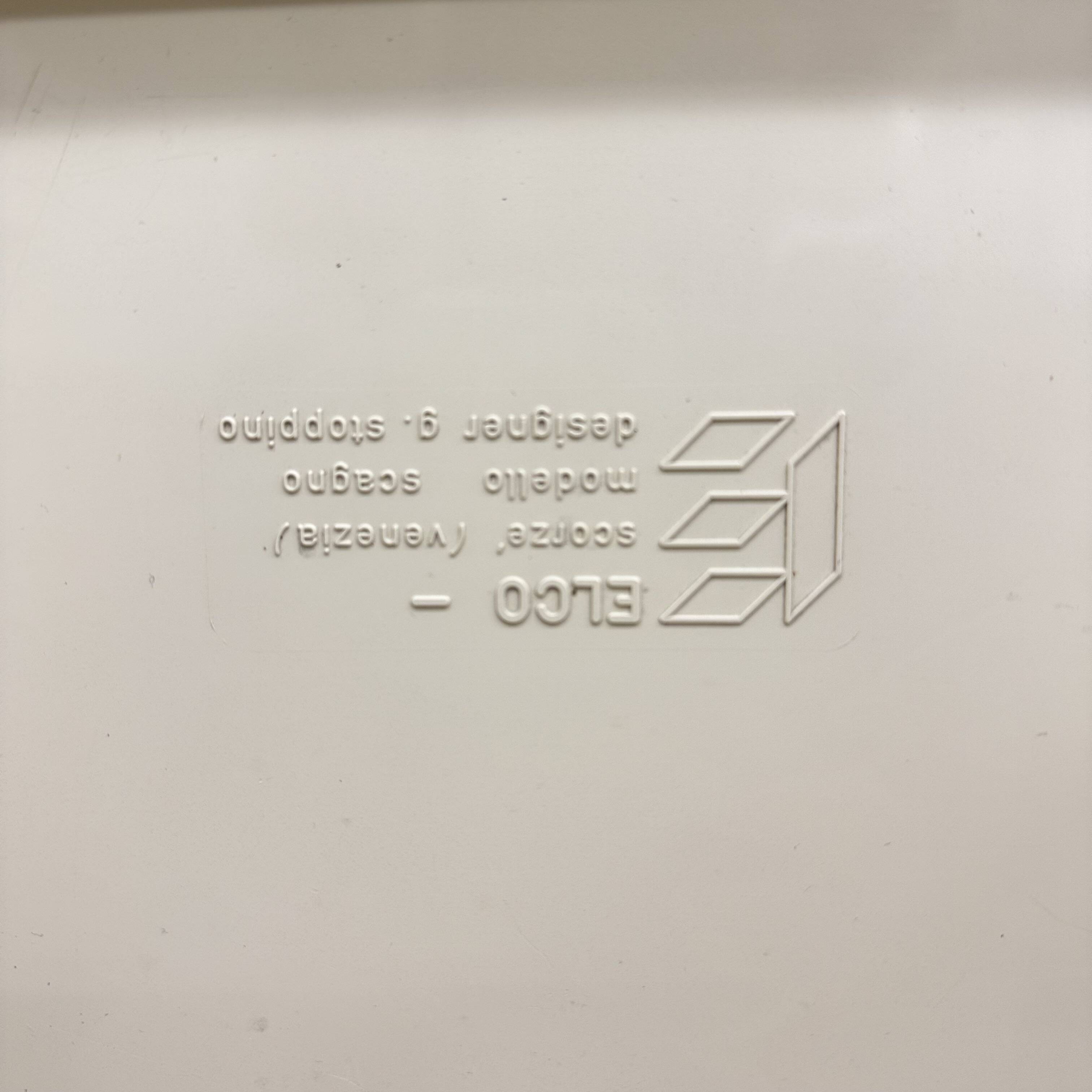 Italian Modern Plastic Side Table attributed to Giotto Stoppino for Elco