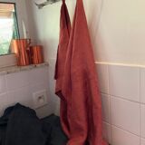 Towel in old fabric "terracotta"