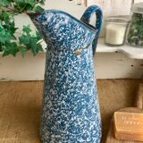 Marbled blue enamelled broc