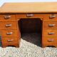 Vintage desk with double oak boxes
