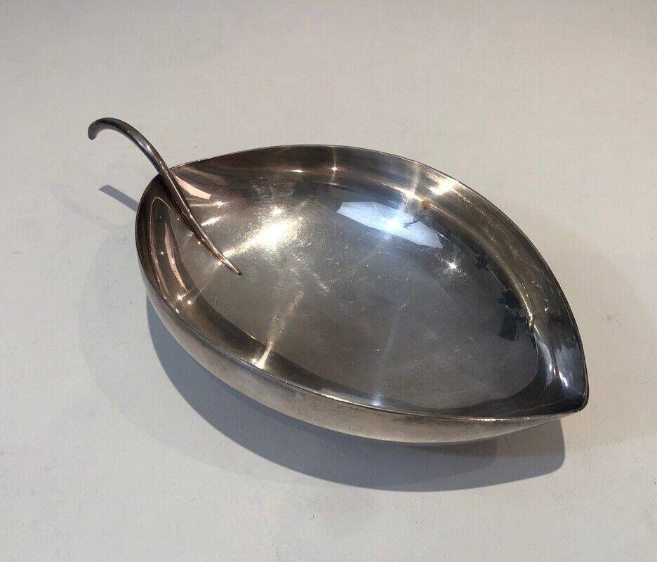 Silver-plated catchall tray