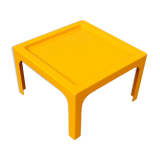 Orange resin coffee table circa 70