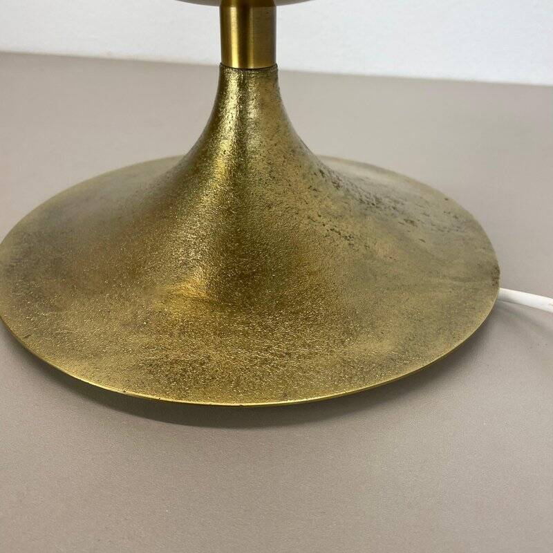 Large Hollywood Regency brass globe table lamp, Italy 1970s