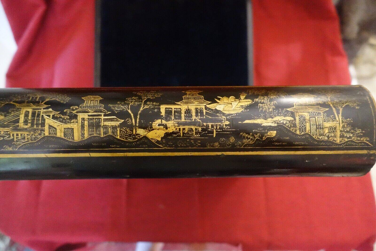 19th century Asian lacquer writing desk Napoleon III