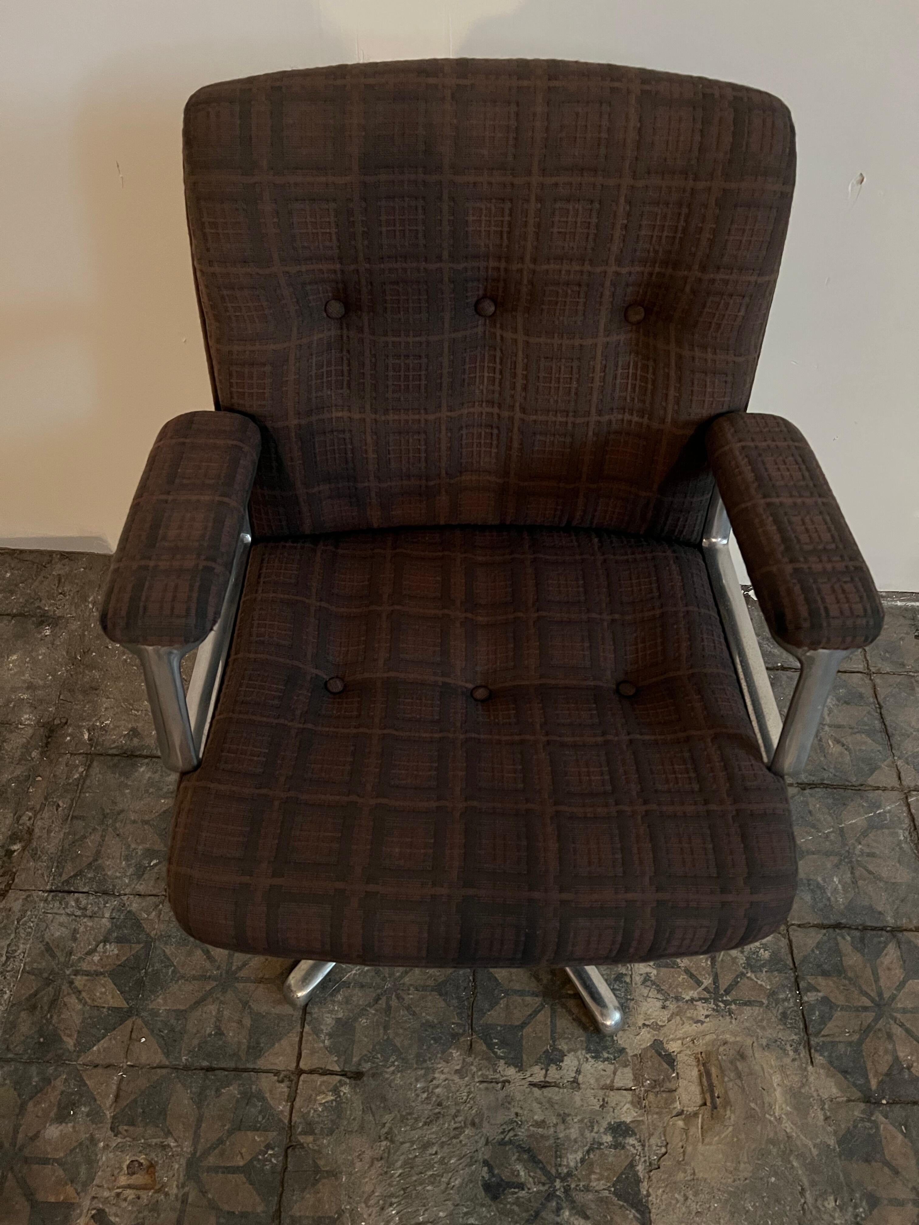 Tecno swivel office chair "p128", Osvaldo Borsani - 1960