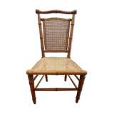 Children's chair bamboo wood cherry tree