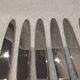 12 silver-plated dessert knives by Platil, rocaille style