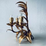 Golden leaf wall light