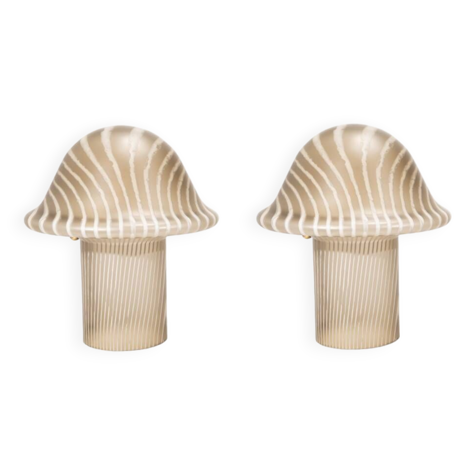 Pair of Zebra lamps by Peill and Putzler, Germany 1970s