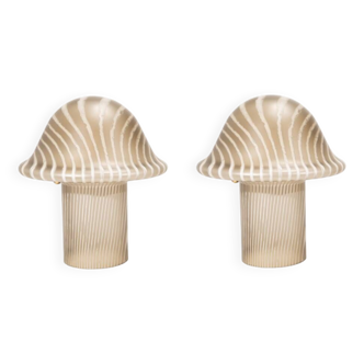 Pair of Zebra lamps by Peill and Putzler, Germany 1970s