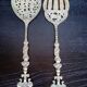 Ugo Bellini Vintage Silver Plated Bronze Cutlery / Serving Tongs