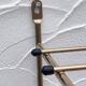 Gold metal coat rack