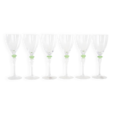 Ensemble de six verres, design italien, années 1970, fabriqué en Italie.