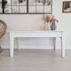 Low wooden farm table