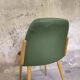 Chaise vintage vinyle vert