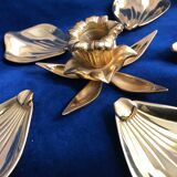 Flower candle holder with 5 ashtrays