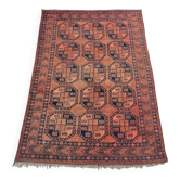 Tapis Ersari Afghan Antique XL noué main laine soie