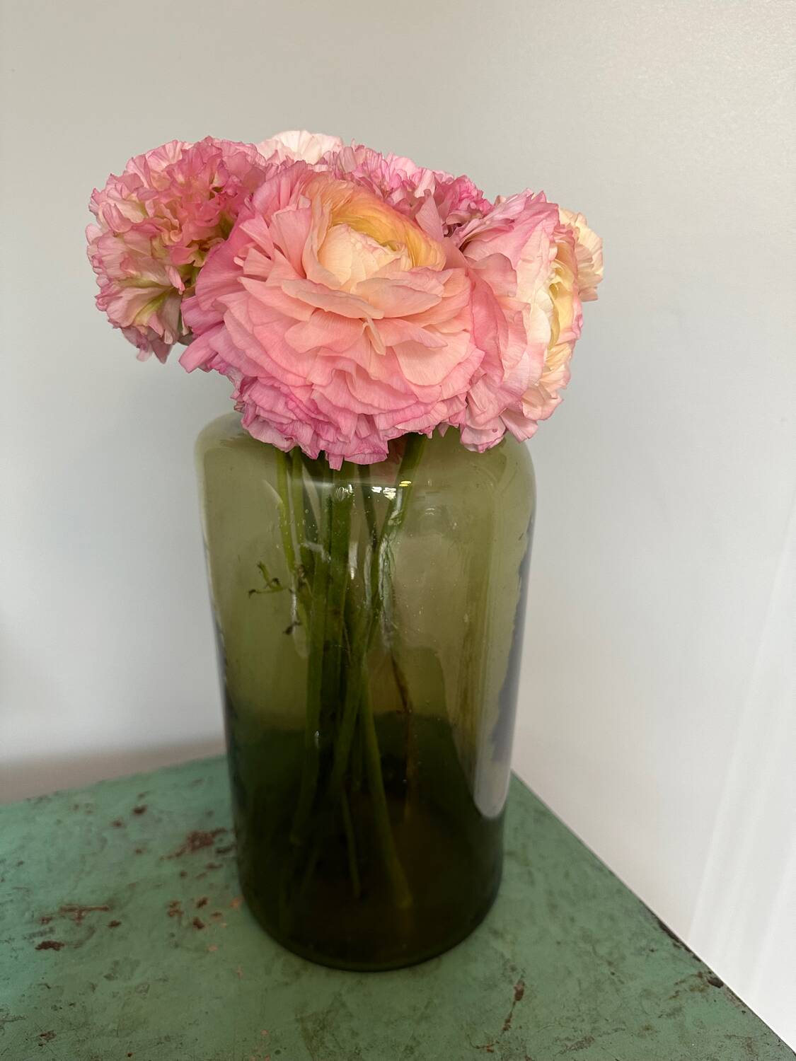 Antique blown glass vase