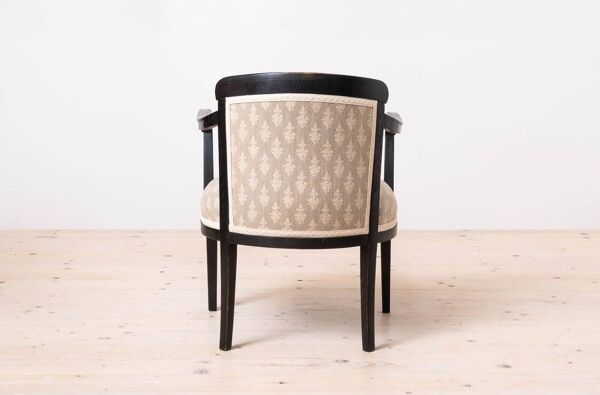 Ensemble de 2 fauteuils Biedermeier de style rustique et campagnard, vers 1850