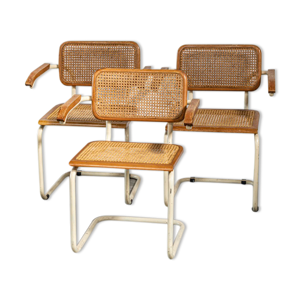Lot de 3 fauteuils marcel