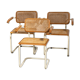 Lot de 3 fauteuils Marcel Breuer B64
