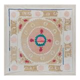 Hand-knotted rug Turkish vintage 137x140 cm