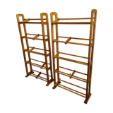 Pair of pine bookcases 70s/80s