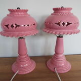 Pair of ceramic lamps