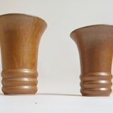 Pair of sandstone vases 60s