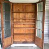 Showcase glass old cabinet