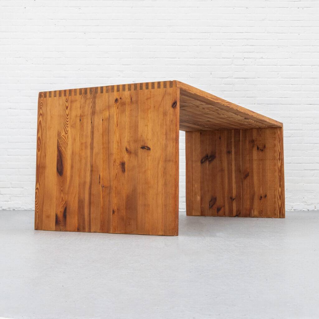 Pine dining table by Ate van Apeldoorn  1970s