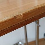 Folding table trolley on wheels 70s.