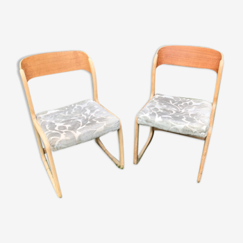 Lot de 2 chaises Baumann traineau