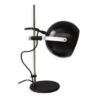 Mid Century Lamp Halo Leuchte Ball Eye - Space Age Black  - Germany Made