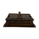 Rectangular dark wooden box