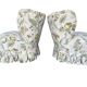 Set of 2 vintage floral patterned cocktail chairs.