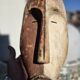 African fang mask early 20th century #statue #tribes #lega