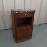 Bedside table art deco top marble