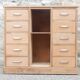 Superbe petit buffet / meuble de métier 10 tiroirs