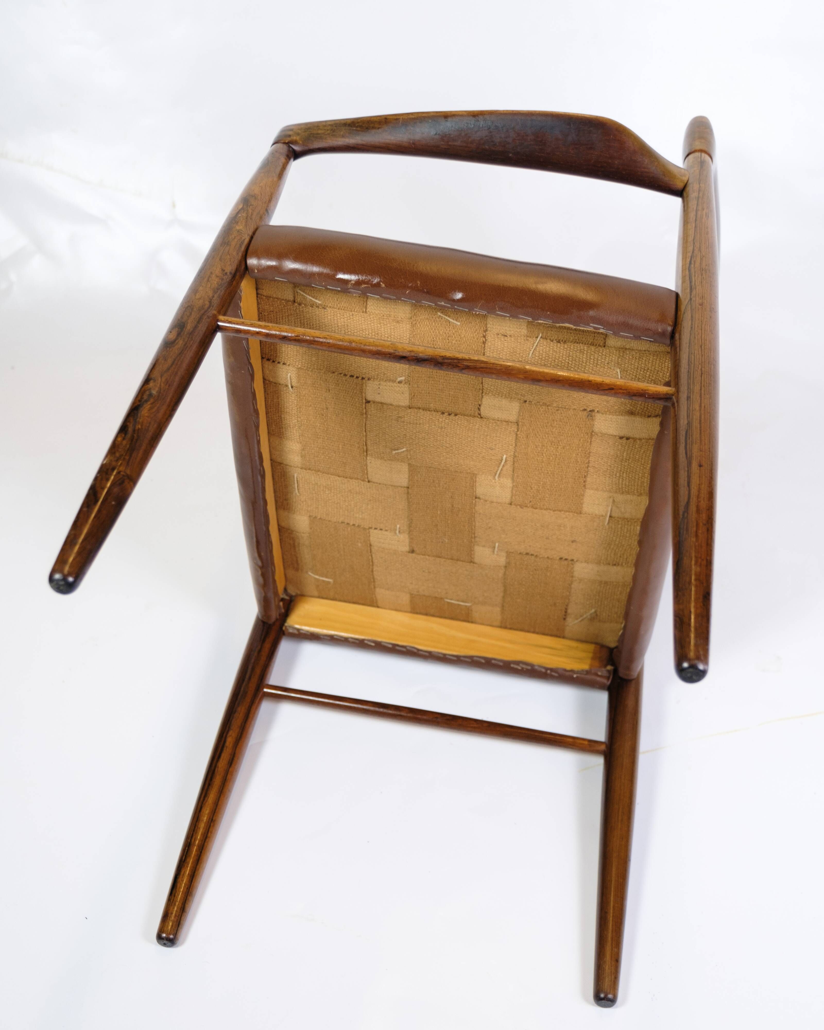 Armchair Made In Rosewood By Henry W. Klein Made By Bramin From 1960s