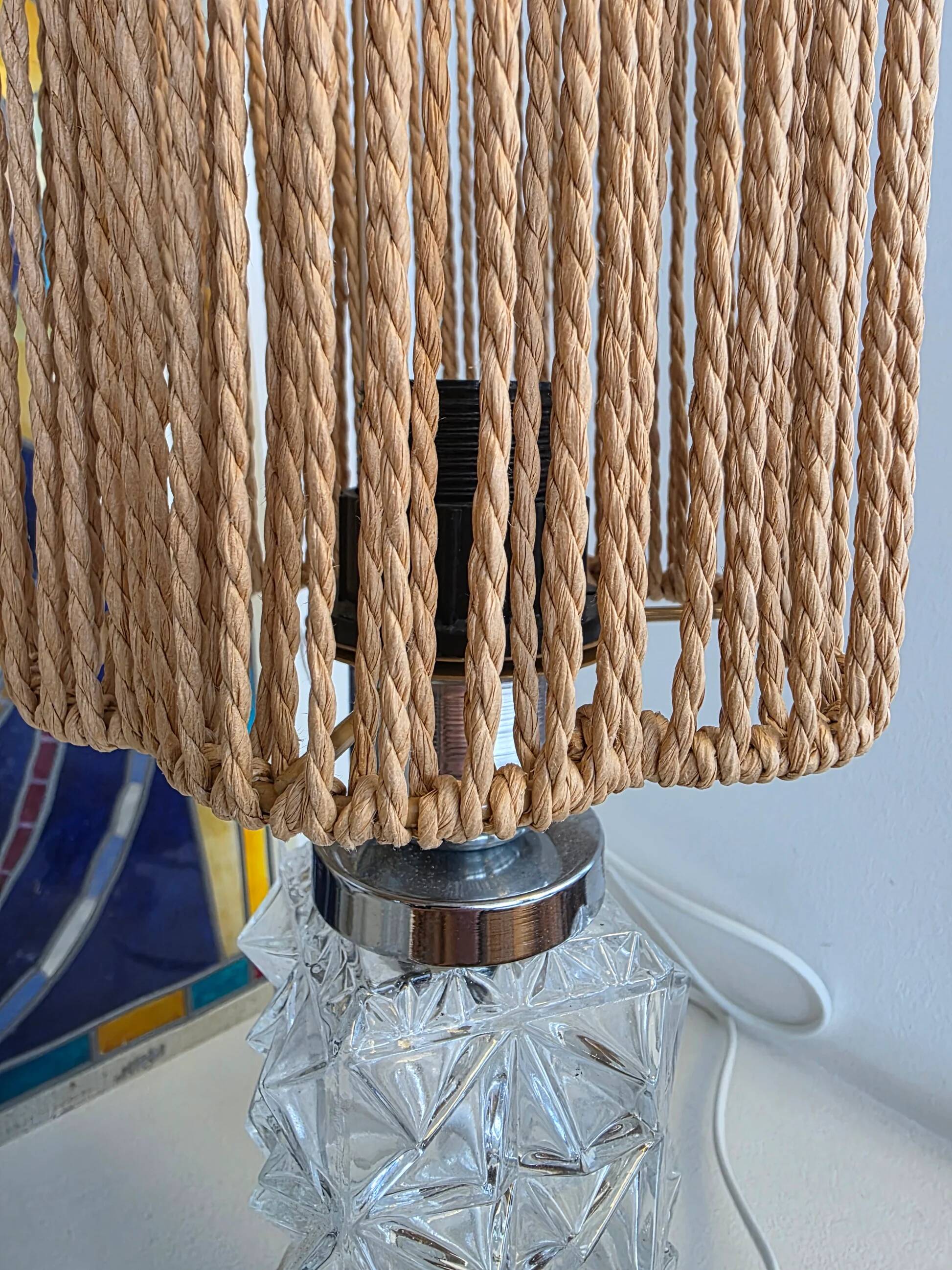 Small glass lamp