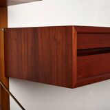 Royal System wall unit designed by Poul Cadovius for Cado, Denmark 1950’s