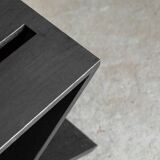 Black oak side table 'LC01' by Lena Coupez, Belgium, 2024