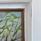 Vintage original forest landscape oil painting, circa 1960s