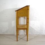 Antique fir wood high desk ca 1920s