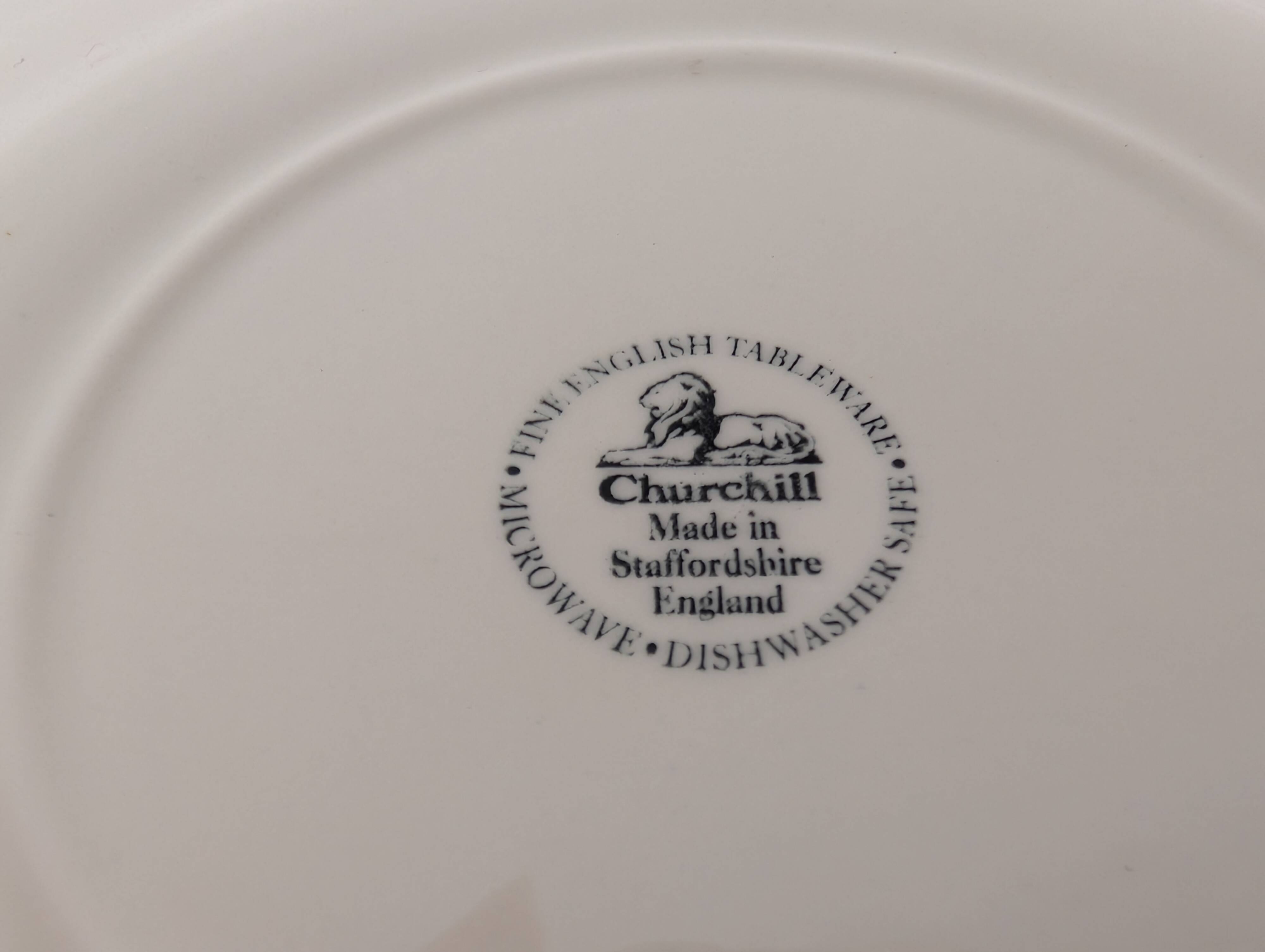 6 Churchill English dessert plates